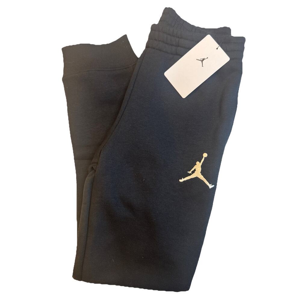 Nike Air Jordan Boys Jogger Sweatpants Youth M Black NWT 956208-023